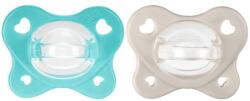Chicco Suzeta Physio Dual Soft silicon băiat 6-16m, 2 buc (AGS73087.61)