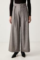 Isabelle Blanche pantaloni wide leg pentru femei cu lână 9BY2-SPDYRR_88X (IS26FW.P060.T025)