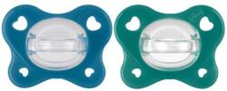Chicco Suzeta Physio Dual Soft silicon băiat 16-36m, 2 buc (AGS73086.61)