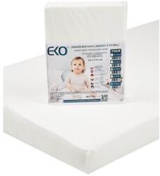 EKO Prelata EKO cu jerseu cauciuc alb 120x60 cm (AGSP-02-M-WHITE) Lenjerii de pat bebelusi‎, patura bebelusi