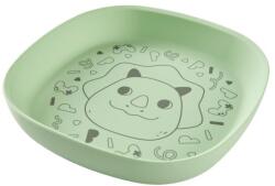 Skip Hop SKIP HOP Farfurie din silicon Besties Squad Green 2r+ (AGS9V090110) Set pentru masa bebelusi