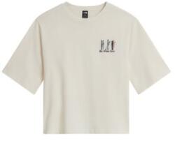 The North Face SKI EMBROIDERED BOXY SHORT SLEEVE TEE-GRAPHIC WOMEN Tricou cu mânecă scurtă WHITE DUNE S