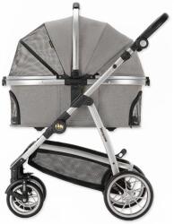 KENYONE Cărucior Kenyone 60x69x106cm gri deschis, structură argintie (7914-185052)