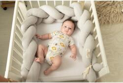 Babymatex Barieră de protecție pentru pat Muslin 200 cm Grey 0441 42