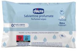 Chicco Șervețele umede parfumate pentru copii CHICCO, 16 bucăți, potrivite pentru geantă (AGS12050.20)