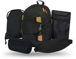 Baagl BAAGL SET 5 Skate Darkness: rucsac, penar, sac, borsetă, husă pentru laptop (A-36549)
