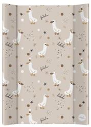 CEBA BABY Salteluță de schimbat cu 2 margini și placă solidă (50x70) Ultra Light Crazy Ducks (AGSAGS-204-000-832) Saltea de infasat