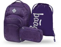 Baagl BAAGL SET 3 Coolmate Plum: rucsac, penar, saculet (A-36115)
