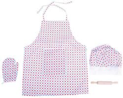 Bigjigs Toys Set de gătit Bigjigs Toys cu șorț cu buline (DDBJ633) Bucatarie copii