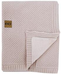 EKO Pătură tricotată cu căptușeală Rose Pink 100x80 cm (AGSPLE-97-ROSE-PINK) Lenjerii de pat bebelusi‎, patura bebelusi