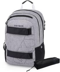 KARTON P+P Rucsac pentru studenți + etui OXY Sport Grey Melange (9-23226E)