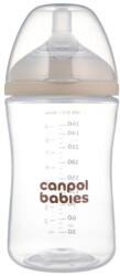 Canpol babies BABIES Sticlă anticolici Natural shape 260ml (AGS35-401)