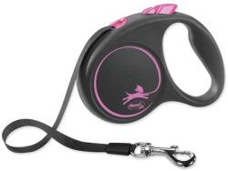 flexi Lesa Flexi Black Design panglica S roz 5m (194-9024) - raijucarii