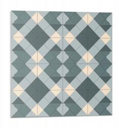 Wallfluent Öntapadós Vinil Csempe Előszobába Geometrikus rombusz minta 9x30x30 (010310410010000282971)
