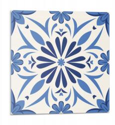 Wallfluent Vinil Csempe Grafikával Fürdőszobába Virágmintás háttér 9 db 30x30 cm (010310410010000283274)
