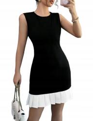 Shein Shei Fekete Ruha Plus Size Fehér Fodros 44 1HA