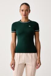 Lacoste t-shirt női pamut - zöld 36