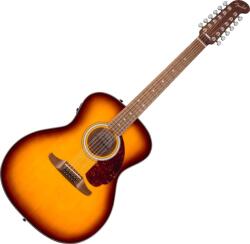 Fender California Deluxe Villager E WN Honey Sunburst Chitară electro-acustică cu 12 corzi