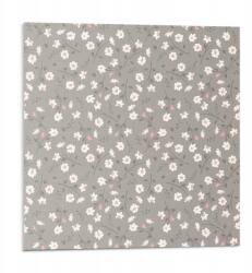 Wallfluent Dekoratív Vinil Padló Csempe Virágmintás háttér 9 db 30x30 cm (010310410010000033410)