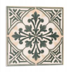 Wallfluent Fali Pvc csempe öntapadós növényi mintás négyzet 9 db 30x30 cm (010310410010000283079)