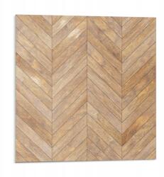 Wallfluent Öntapadós csempe Pvc Étkezőbe Halszálka mintás deszka 9x30x30 (010310410010000033518)