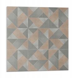 Wallfluent Vinil Csempe Grafikával Fürdőszobába Geometrikus háromszög minta 9x30x30 (010310410010000283259)