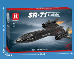  Reobrix 33041 Lockheed SR-71 Blackbird felderítő repülőgép epitokeszlet 1775db-os epitokeszlet (33041)