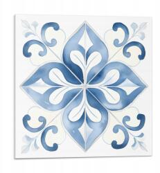 Wallfluent Burkolat Vinil csempe öntapadós Virágmintás csempe 9x30x30 (010310410010000276764)