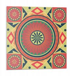 Wallfluent Fali Pvc csempe öntapadós geometrikus mandala minta 9 db 30x30 cm (010310410010000283155)