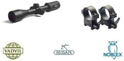 NOBLEX NZ6 INCEPTION 2-12X50 LA 4i Céltávcső + RUSAN 30mm szerelék 12mm magas (N56566+RUSAN)