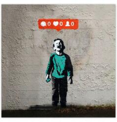 ZeSmakiem Fotótapéták 312x312 Banksy Zero Likes (H2955Z_TV5BX_312x312cm)