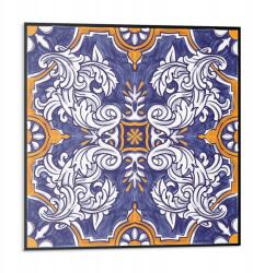 Wallfluent Dekoratív Vinil Csempe Virágmintás Díszítéssel 9 db 30x30 cm (010310410010000033488)