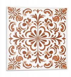 Wallfluent Vinil Csempe Grafikával Fürdőszobába Ornamentális virágmintás 9x30x30 (010310410010000276788)