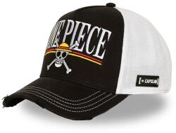 Capslab trucker sapka pamuttal x Onepiece - fekete Univerzális méret