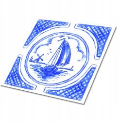 Dywanomat Pvc csempe motívummal Egyszerű Dekoráció Étkezőbe Azulejo Csónak. 9x30x30 cm (010310410010000021011)