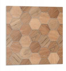 Wallfluent Fali Pvc csempe öntapadós hexagonális csempe minta 9 db 30x30 cm (010310410010000276729)