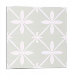 Wallfluent Dekoratív Vinil Fali Csempe Virágmintás Hálós 9 db 30x30 cm (010310410010000276741)