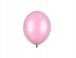 PartyDeco Lufik metallic világos rózsaszín candy pink strong 12cm 3db