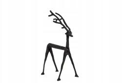 Skandi. pl Fém rénszarvas fekete Modern 37cm magas (15505)