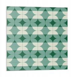 Wallfluent Vinil öntapadós csempe Hullámos formák geometriája 9 db 30x30 cm (010310410010000282982)