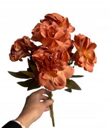  Peonia Csokor vörös 42CM 7 elágazás (kh-104)