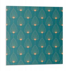 Wallfluent Vinil Csempe Konyhai Motívummal Levél Mintás Körekkel 9 db 30x30 cm (010310410010000033525)