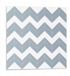 Wallfluent Falicsempe öntapadós Vinyl cikk-cakk mintás 9 db 30x30 cm (010310410010000283012)