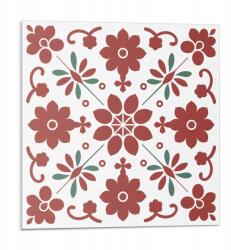 Wallfluent Vinil Csempe Konyhai Motívummal Virágmintás Levélekkel 9 db 30x30 cm (010310410010000283083)