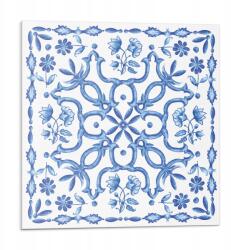 Wallfluent Fali Pvc csempe öntapadós virágos dekorációs minta 9 db 30x30 cm (010310410010000033505)