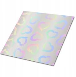 Dywanomat Esztétikus Vinil Fali Csempe Nyomtatott Színes Szívek 9x30x30 cm (010310410010000021004)