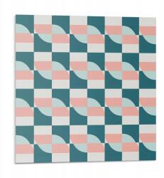 Wallfluent Fali Pvc csempe öntapadós geometrikus kockás minta 9 db 30x30 cm (010310410010000283022)