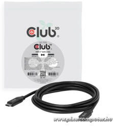 Club 3D Kábel - CAC-2506 (USB-C, PD3.1 240W, No Data, 4K60Hz, fekete, M/M, 2m) (CAC-2506)