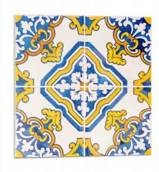 Wallfluent Falicsempe öntapadós Vinyl mozaik minta virágokkal 9 db 30x30 cm (010310410010000283189)