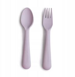 Mushie Evőeszköz készlet az önálló evés tanulásához Soft lilac Mushie (000312)